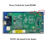Power Switch Button Replacement For Autel MaxiBAS BT608 BT608E